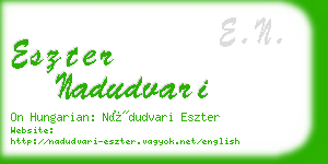 eszter nadudvari business card